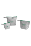 HAY Candy Mono Wash Bag Set of 3 Grå