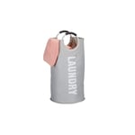 Hopfällbar tvättkorg med handtag