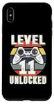 iPhone XS Max Gamer Level 11 Unlocked Video Game 11st Birthday Boys Girls Case