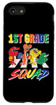 Coque pour iPhone SE (2020) / 7 / 8 1st Grade Squad Funny T Rex Dinosaur Back To School Sac à dos