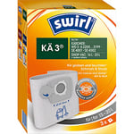 Swirl KÄ Lot de 3 sacs pour aspirateur humide et sec (3 pièces, compatibles avec Kärcher WD 3, Shop Vac et autres, matériau non tissé indéchirable, 3 couches