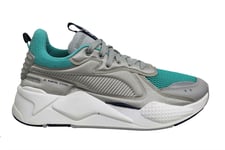 Puma RS-X Softcase Grey Turguoise Mid Lace Up Mens Running Trainers 369819 04