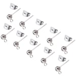 UNICRAFTALE 100pcs Ball Post Stud Earring Kit Stainless Iron Ball Post Ear Stud Findings with Loop and Ear Nuts 0.8mm Pin Stud Earrings for DIY Earring Making 6.5x4mm, Hole 1mm