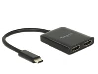 DELOCK – USB Type-C™ Splitter (DP Alt Mode) > 2 x HDMI out 4K 30 Hz (87719)