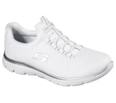 Skechers Women's Summits Low Top Sneaker Shoes White Clothing Apparel Footwe