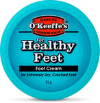 O'Keeffe's Foot Cream Healthy Feet 91g Jar For Extremely Dry Cracked Feet