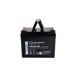 Q-Batteries 12LCP-36 12V 36Ah deep cycle AGM batteri (Forbrugsbatteri)