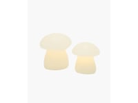 Sirius Elvina Svamp, 2 St. 7,8Cm + 9,5Cm, Vit