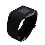 Replacement Bands for Fitbit Surge Watch, Silicone Compatible Metal Buckle Fitness Tracker Original Wristband Strap Small&Large