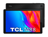 TCL Mobile Tab 8 4G - Tablette 8" HD, Quad-Core, 2 Go de RAM, Mémoire de 32 Go Extensible à 256 Go pour MicroSD, Batterie 4080 mAh, Android 11, Prime Black