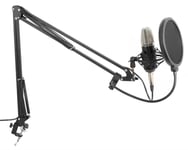Vonyx CMS400 Studio Set micro Cond Silver, Studiomikrofon set kondensator mikrofon 173.503