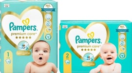Pampers Premium Care Newborn + Mini 1-2, 2-5 Kg, 140 Pcs.
