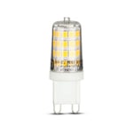 3W spotlight G9 - LED, plast, 6400K, 6 st/paket - Kulör : Kall