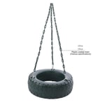 LHY DECORATION Heavy Duty 3-Chain Tire Swing Seat for Kids & Adult Garden Swing Set Outdoor Backyard Jungle Gym Accessories(Random Color)