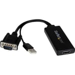 STARTECH.COM VGA till HDMI-adapter med ljud och USB-ström – VGA till HDMI-omvandlare - 1080p