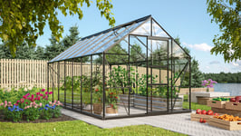 Vitavia Merkur 11500 Växthus - 11,5 m2 Svart 3mm Härdat Glas -