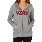 Vans Women's Duck Dive Zip Hoodie, Grey Heather, Large