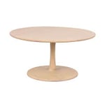 Rowico Hobart soffbord ek vitpigmenterad Ø90 cm