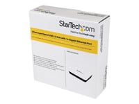 Startech.Com Usb 3.0 Till Nätverksadapter För Gigabit Ethernet-Nätverkskort Med Hubb Med 3 Portar - Vit - Hubb - 3 X Superspeed Usb 3.0 + 1 X 10/100/1000 - Skrivbordsmodell