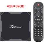 X96 Max Plus Smart TV BOX Android 9.0 Amlogic S905X3 Quad Core DDR4 4GB 32GB 2.4G / 5GHz Wifi BT 1000M 4K Google Player X96Max