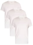 Calvin Klein3 Pack Lounge Crew T-Shirts - White