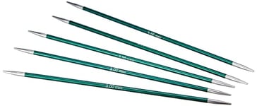 Knit Pro KP47005 Zing: Double Ended Knitting Pins: 15cm x 3.00mm, 3mm, Green