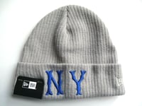 NY HIGHLANDERS Grey New Era Baseball BEANIE HAT Toque MLB NEW YORK Stock1