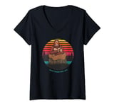 Sage Tribe Bigfoot Coffee V-Neck T-Shirt