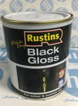 # Rustins Quick Dry Black Gloss Paint  For Indoor & Outdoor Use 500ml