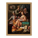 Artery8 Rembrandt Musical Company Still Life Instruments Artwork Framed Wall Art Print 18X24 Inch