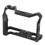 with Rubber Pad, Aluminium Alloy Camera Extension Frame, with Positioning Hole, Camera Cage, for Fuji XT‑4 Mirrorless Camera