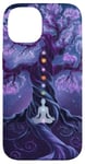 Chakra Méditation Arbre Nature Univers Éléments Coque pour iPhone 14