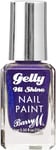 Barry M Gelly Hi Shine Nail Paint, Shade Juniper | Metallic Blue Nail Polish