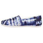 TOMS Women's Alpargata Tie-dye Slip on Flats Loafer, Blue, 5 UK