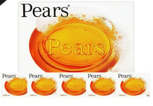 PEARS ORIGINAL PURE AND GENTLE CARE AMBER TRANSPARENT SOAP - 125g x 6