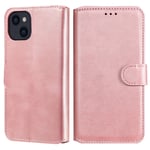 Folio Plånboksfodral för iPhone 13 - Rosa