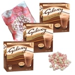 Galaxy Mars Hot Chocolate Dolce Gusto Compatible Pods Three Pack Selection 24 Pods + 100g Mini Marsh Mallows (Galaxy Chocolate x 3)