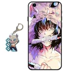 Compatible with iPhone 6 / iPhone 6s Case Demon Slayer Anime Design [With Demon Slayer Figure Keychain], Soft Silicone Flexible TPU Animation Phone Case for iPhone 6 / iPhone 6s