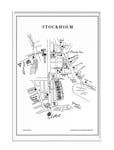 Stockholm Home Decoration Posters & Frames Posters Black & White Multi/patterned Olle Eksell