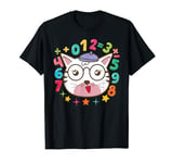 Number Day Kids Cat Numbers Costume Math Boy Girl T-Shirt