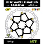 Galfer Wave Floating Disc Brake Disc Svart,Silver 180 mm