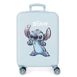 Disney Stitch, Children's Suitcase, Cabin Suitcase, Medium Suitcases, Set of Hard Case ABS Side Combination Lock 28.4L 2 kg 4 Double Wheels Hand Luggage by Joumma Bags, Naughty, Maleta cabina,