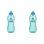 Sistema Twist 'n' Sip Squeeze Sports Water Bottle | Leakproof Water Bottle | 460 ml | BPA-Free | Assorted Colours (Pack of 2)