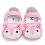 Baby Stripe Cartoon Loafers Princess Shoes Prewalker Pink 6-12m