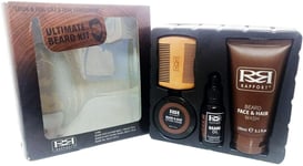 Gift Set of 4 Eden Classics Rapport Beard Oil Face Hair Wash Styling Cream Comb
