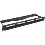 Simply45 Patchpanel Rack 24 portar CAT6 UTP laddad