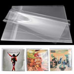 Facmogu 100 PCS 12 inch Clear Plastic Protective, LP Outer Sleeves Vinyl Record Sleeves Album Covers 12.79" x 12.9" Provide Your LP Collection with The Proper Protection