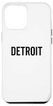 Coque pour iPhone 13 Pro Max Detroit Classic Retro City, ville natale de Detroiter, Michigan