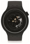 Swatch SB03B100 BIG BOLD NEXT C-BLACK | Black Silicone Strap Watch
