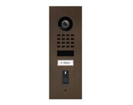 Doorbird D1101FV  Video ringeklokke med fingeravtrykk sensor (Modell: Innfelt, Farge: Architectural bronze)